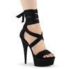 Pleaser - DELIGHT671 Sandaal met enkelband - Zwart Product image